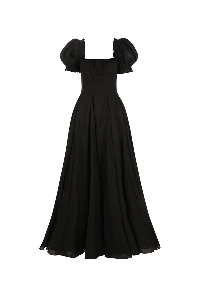 selkie garden party dress The Silk Satin Bordeaux Garden Party Dress XS