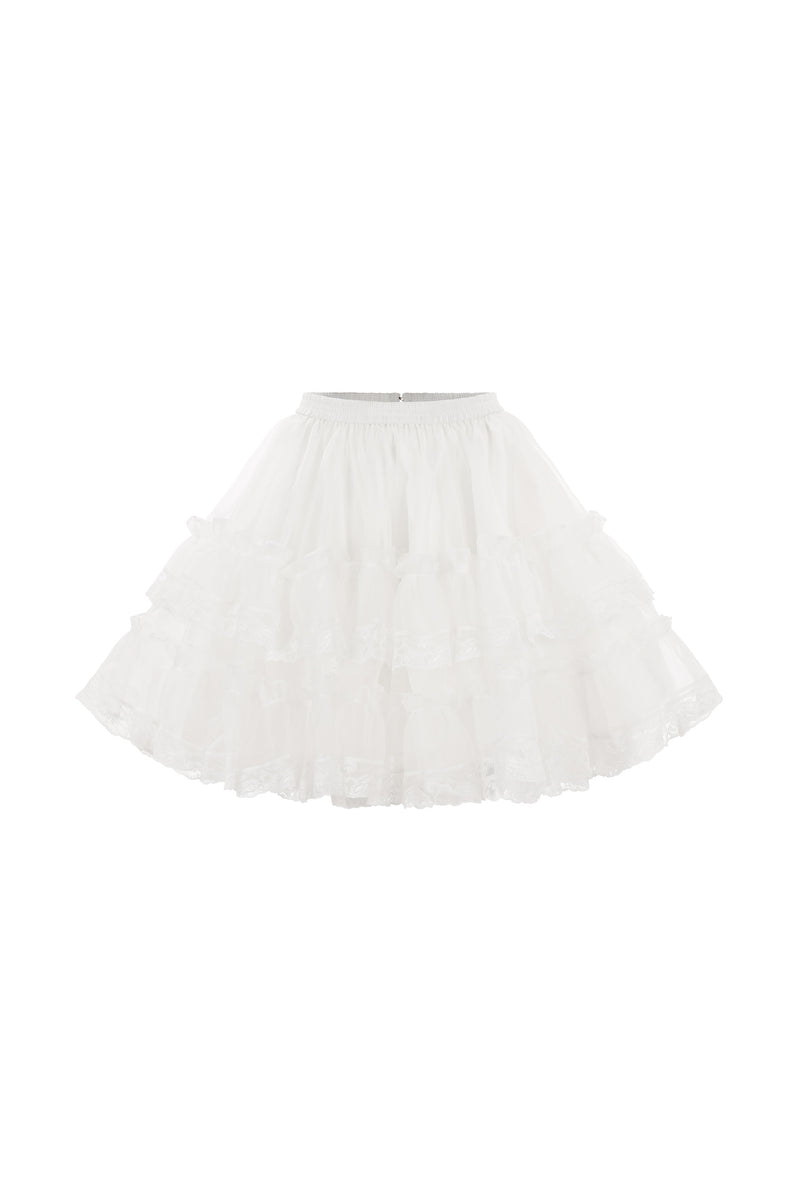 Selkie Women's Ivory Organza Petticoat, XL