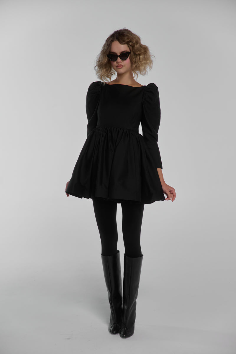 Silk Wool Party Dress S Silk Wool Party Dress S