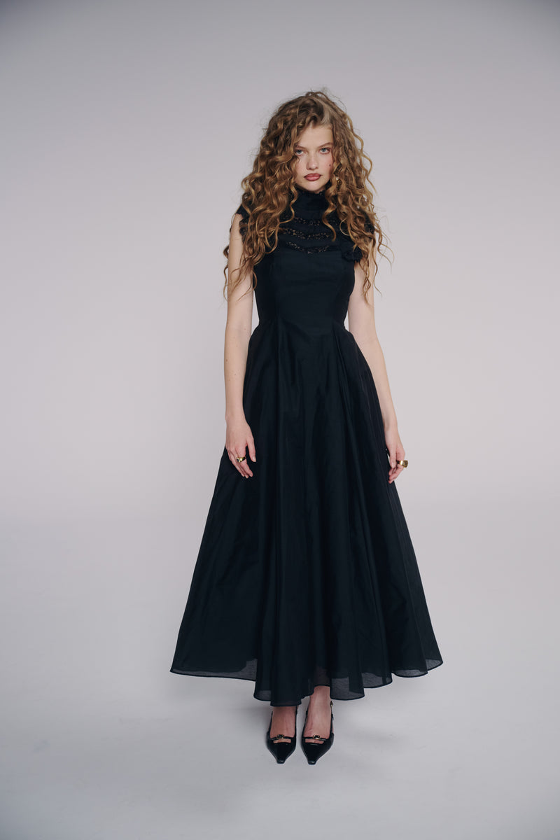 The Caviar Tuck Dress 4X