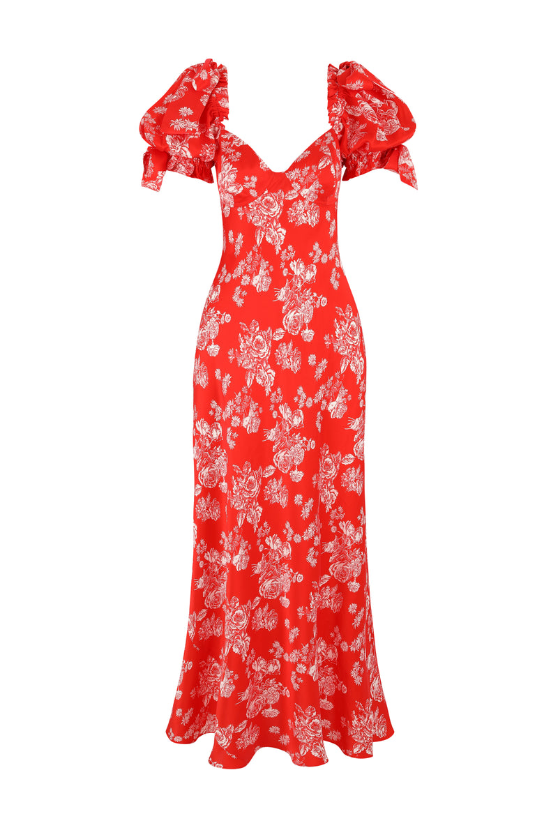 strapless open back dress Solace London Joni Dress