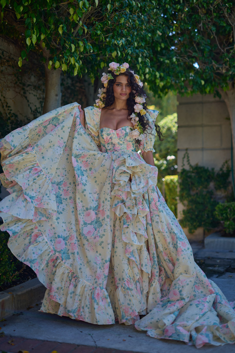 The Fantasy In Bloom Gown