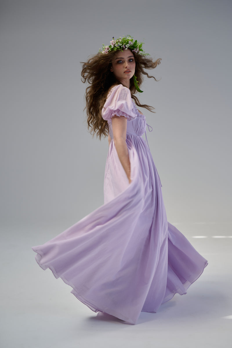selkie dress Selkie Asymmetrical Earthy Hues and Baby Pink Dress for Women, Size 6X