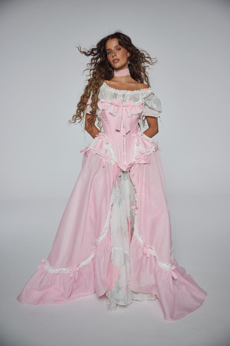 selkie pink dress Selkie 5x Nwt Rapunzel Dress Gown Pink Lavender Princess Disney Cottage Plus