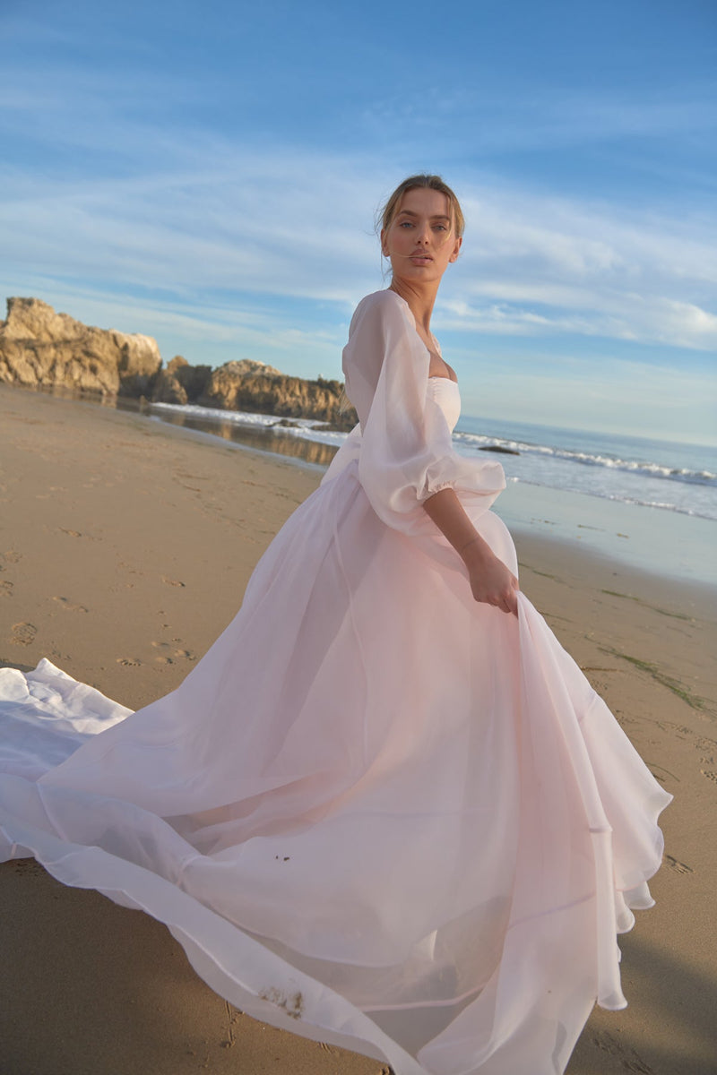 strapless open back dress Blush Queen Of Angels Gown – Selkie