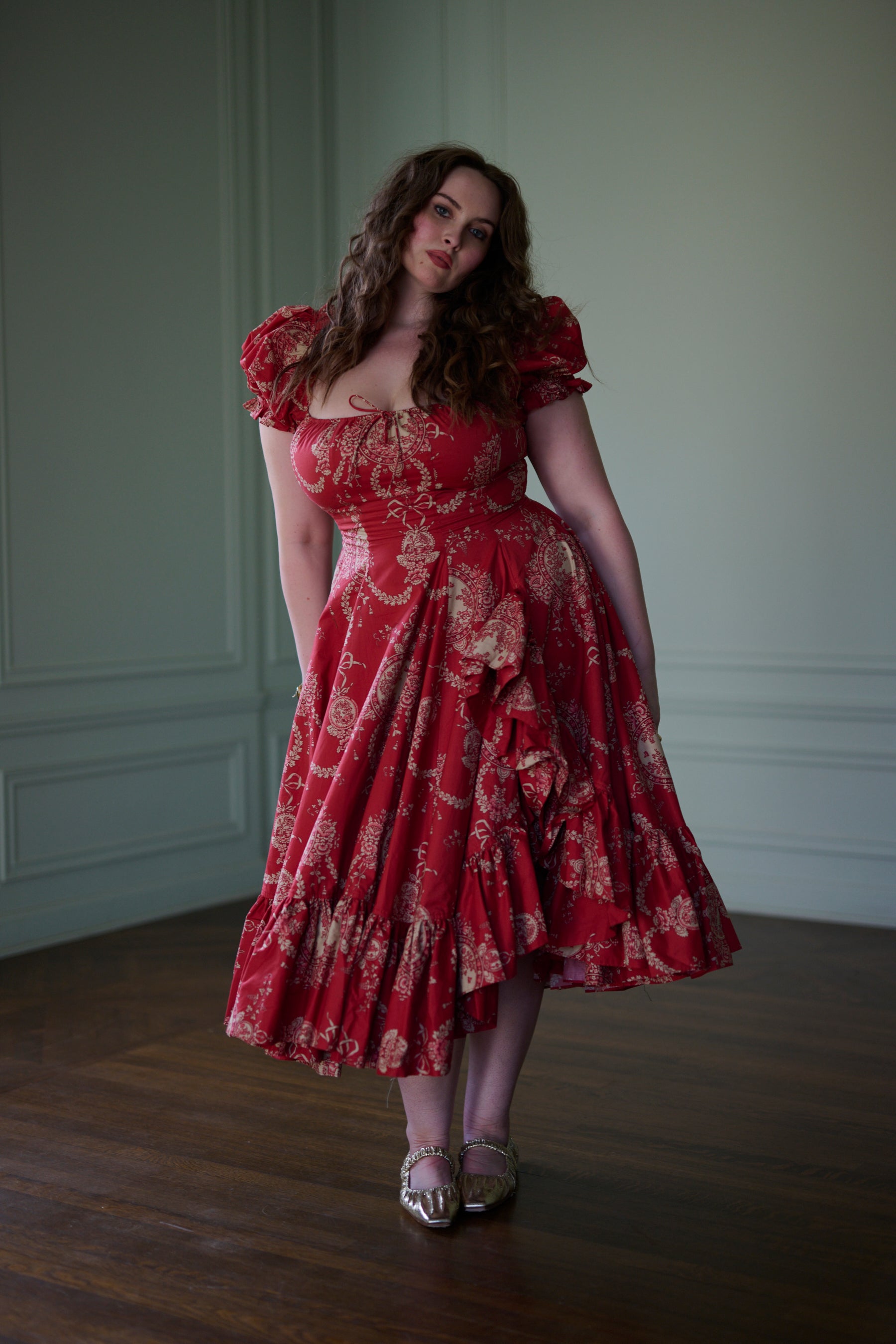 【美品】FOXEY Flora Dress /フォクシー　フローラドレス　38 The Ornament Foxglove Dress – Selkie