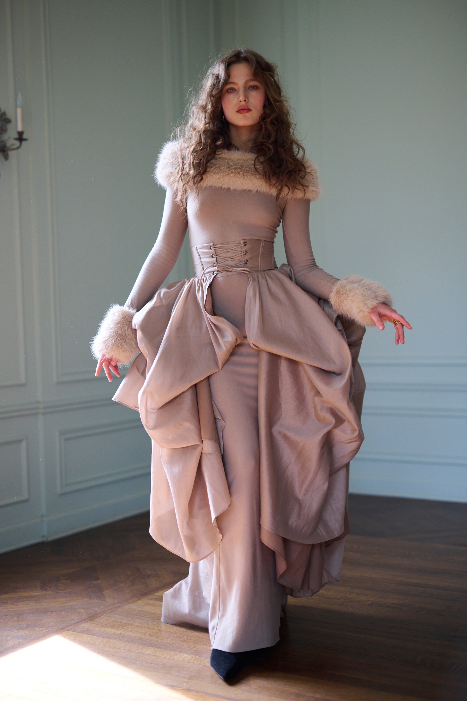 The Almond Corset Skirt Tournure – Selkie