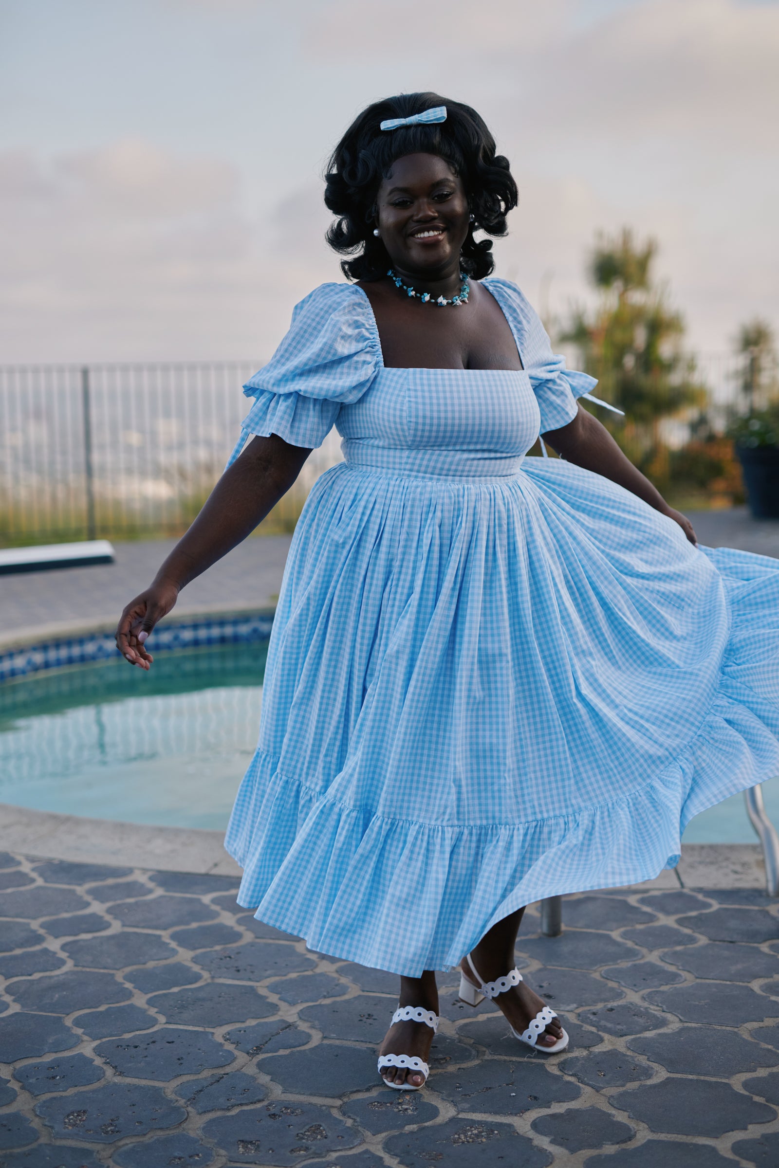 The Blue Gingham Market Dress – Selkie