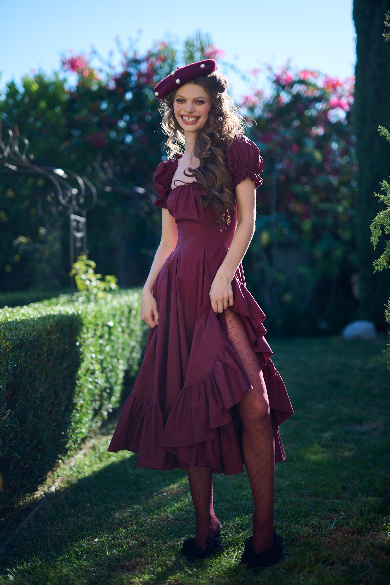 The Bordeaux Foxglove Dress – Selkie