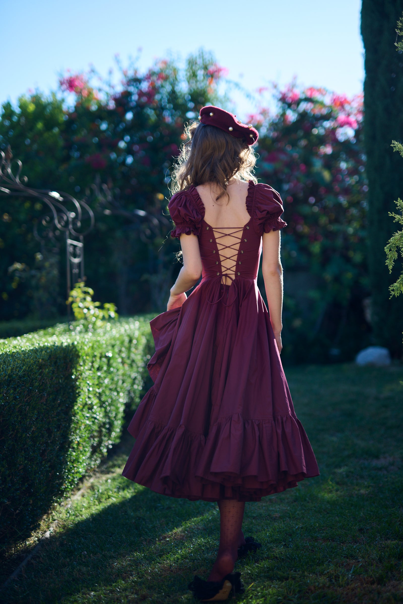 The Bordeaux Foxglove Dress – Selkie
