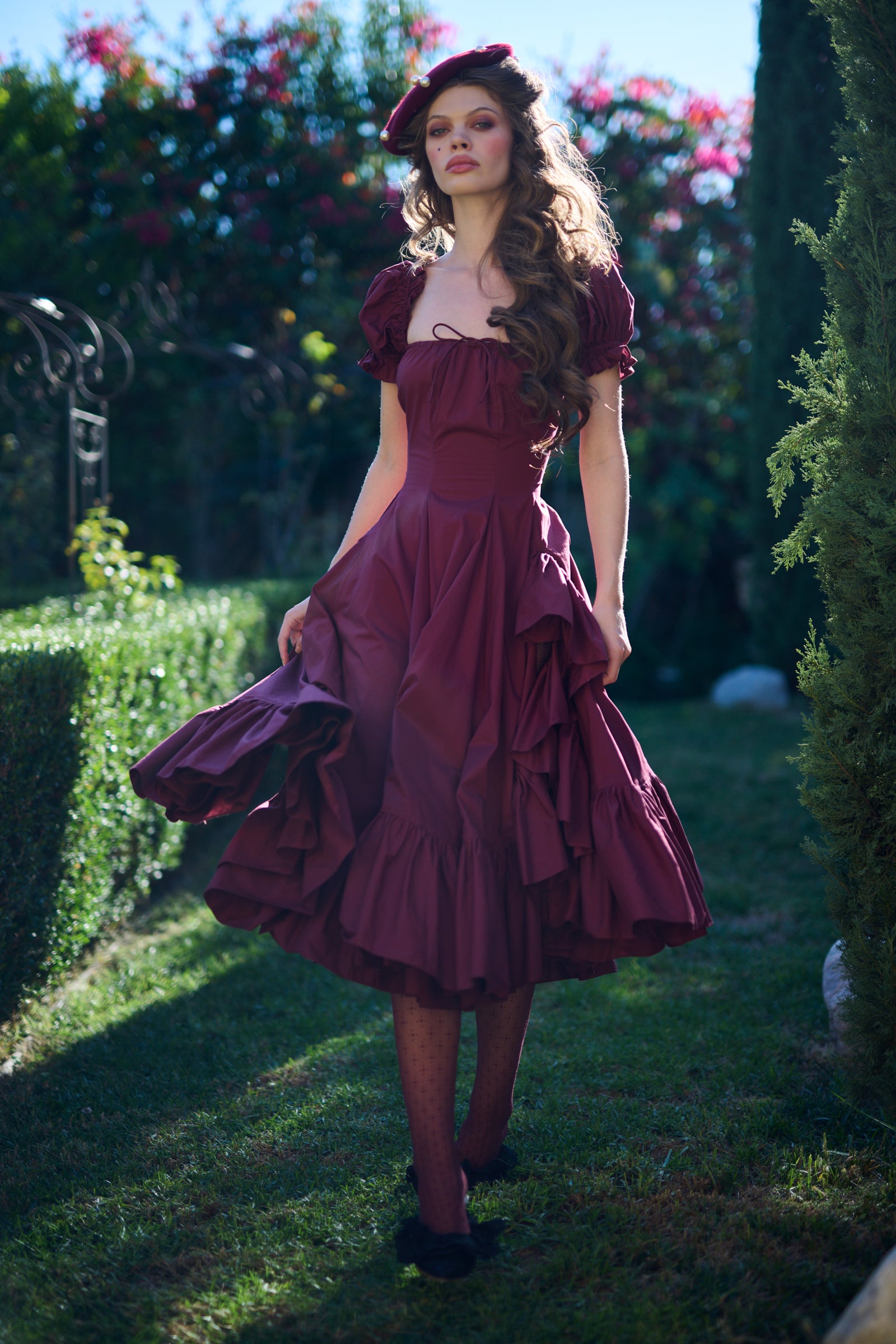 The Bordeaux Foxglove Dress – Selkie