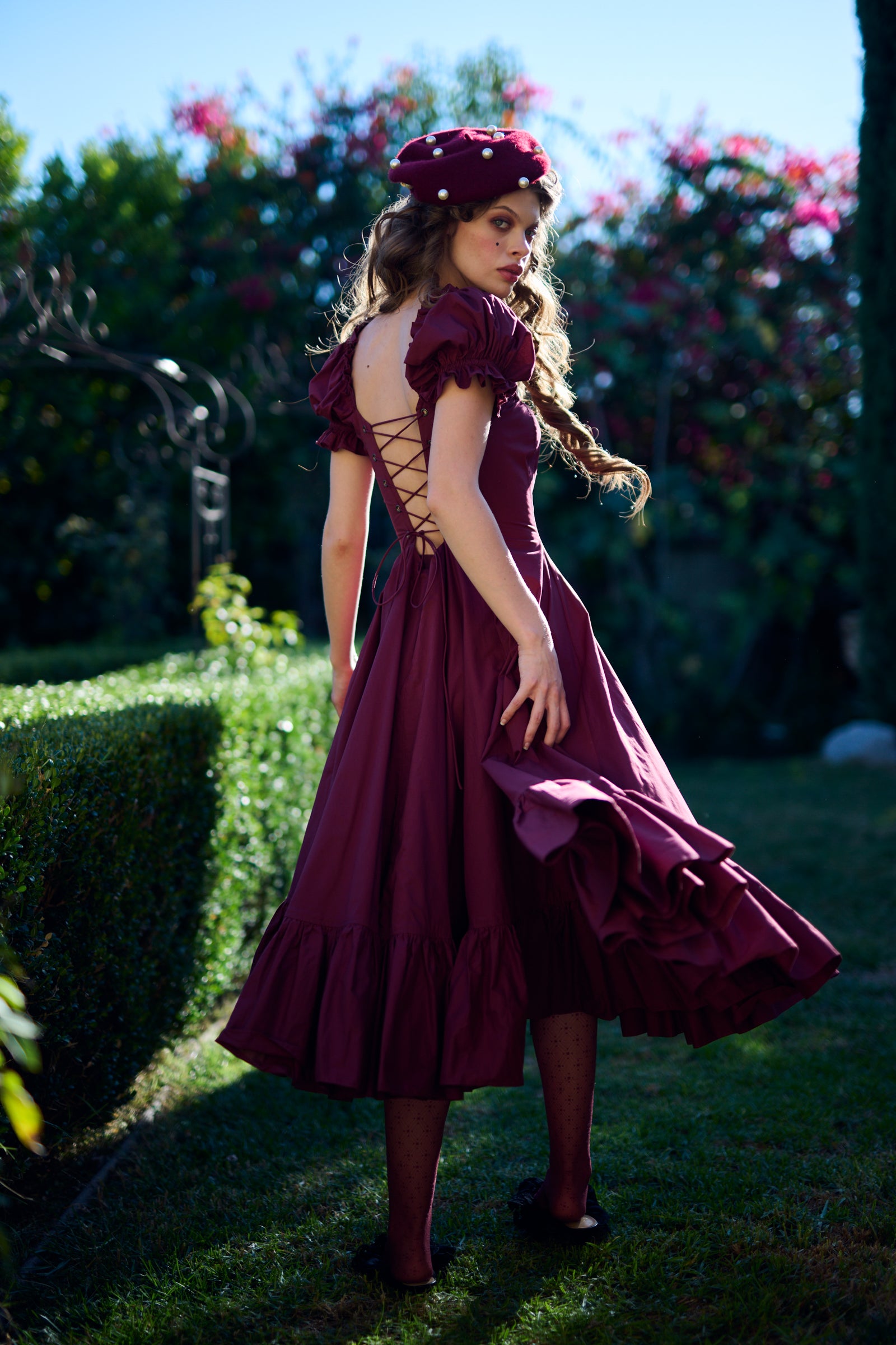 The Bordeaux Foxglove Dress – Selkie
