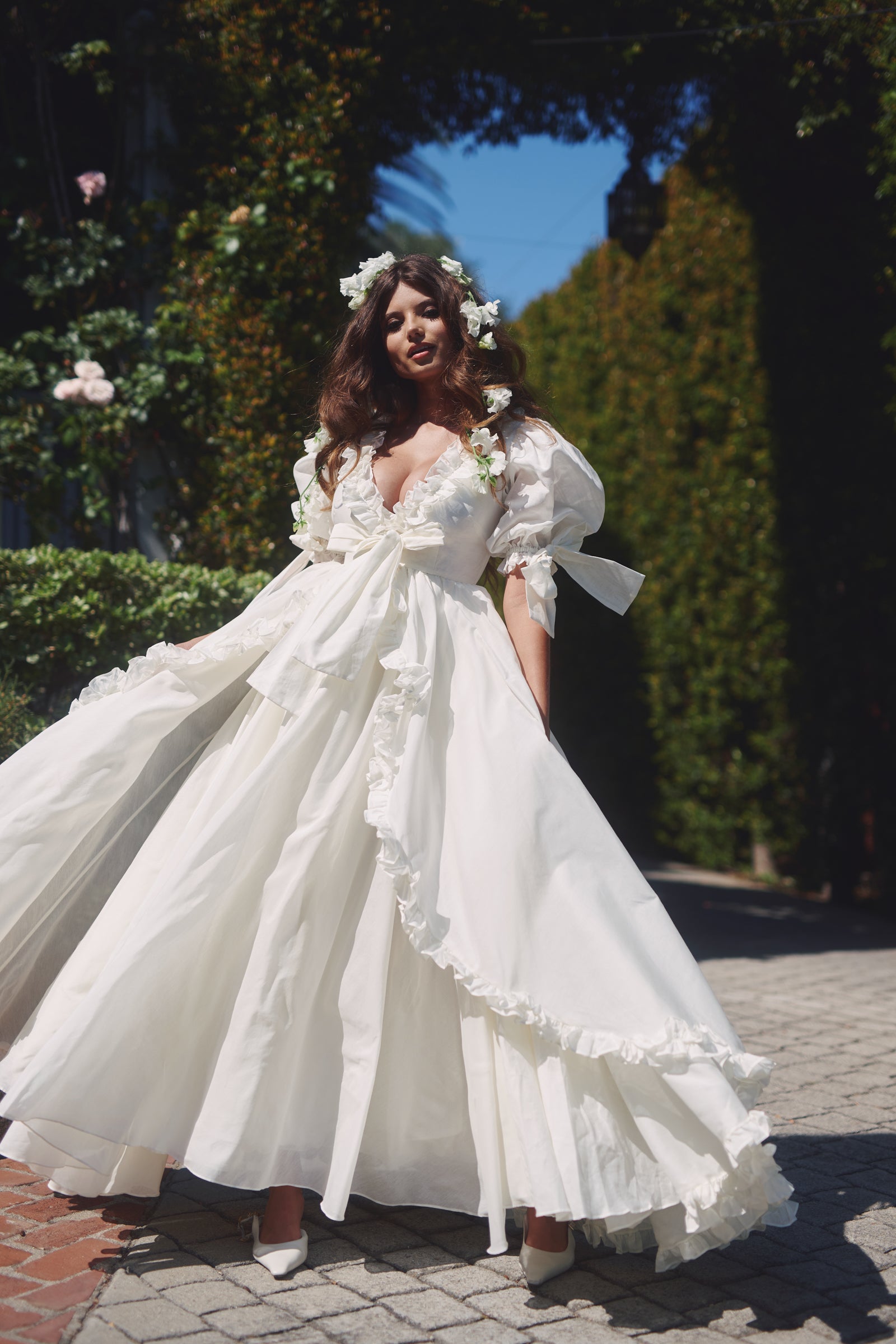 The Ivory Organdy Marie Gown – Selkie