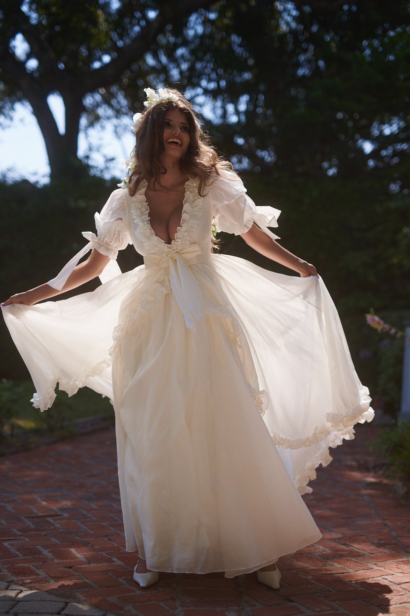 The Ivory Organdy Marie Gown – Selkie