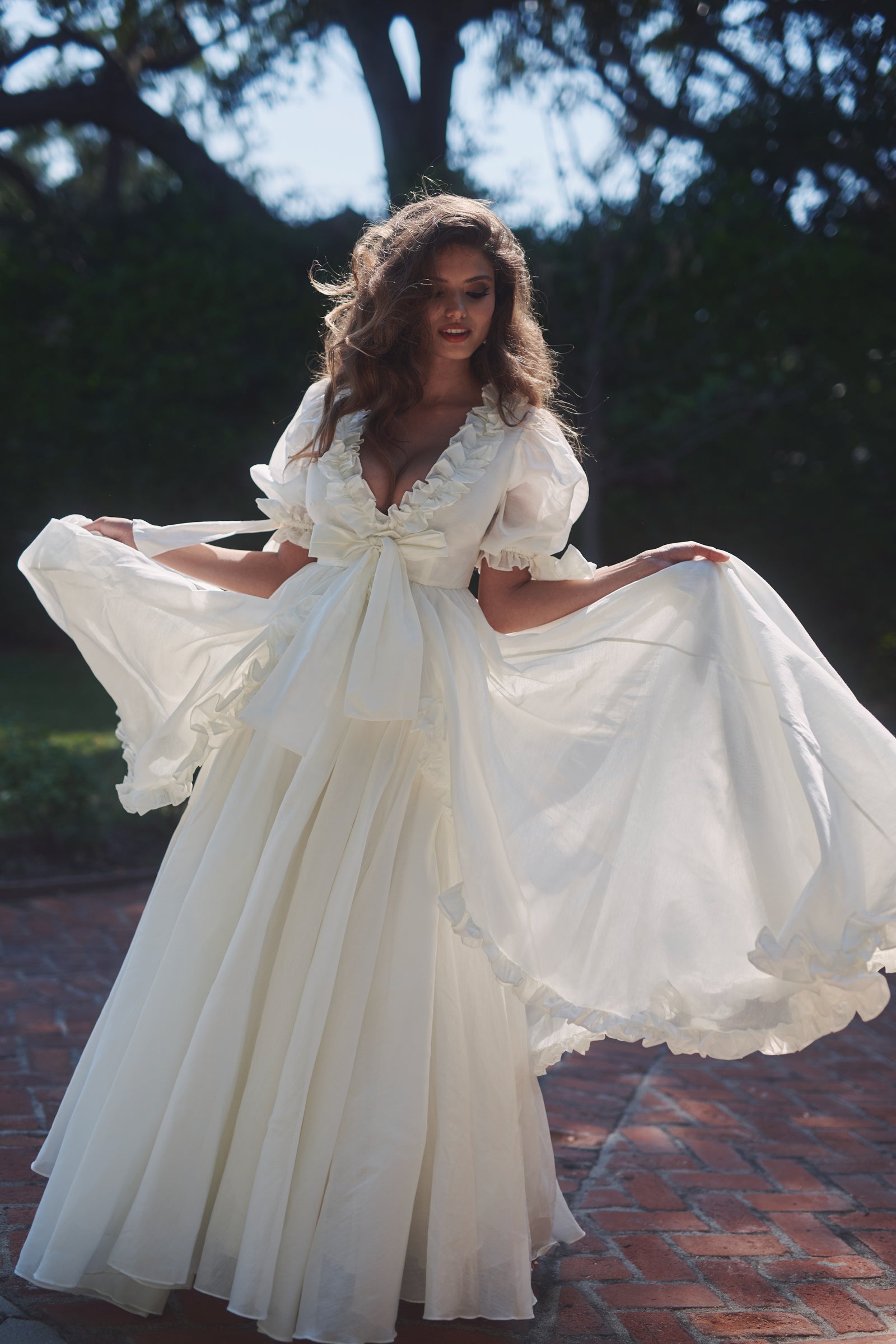 The Ivory Organdy Marie Gown – Selkie