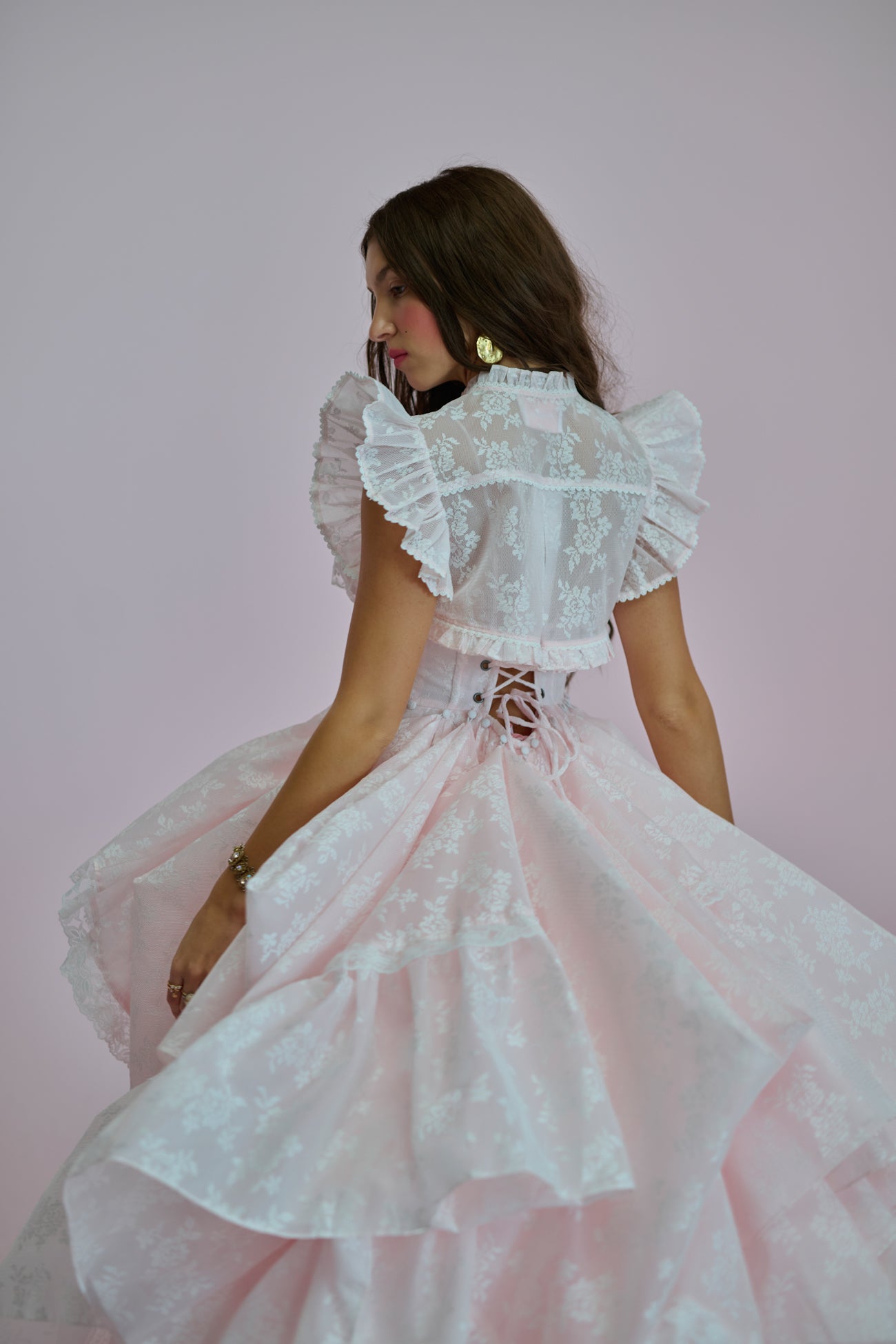 The Pink Lace For Lovers Gown – Selkie