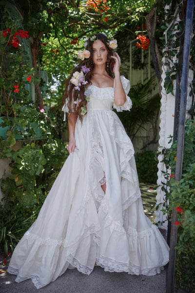 sweet symphony dress ivory Selkie Women's Silk Organdy Gown, 5X Anantari ivory