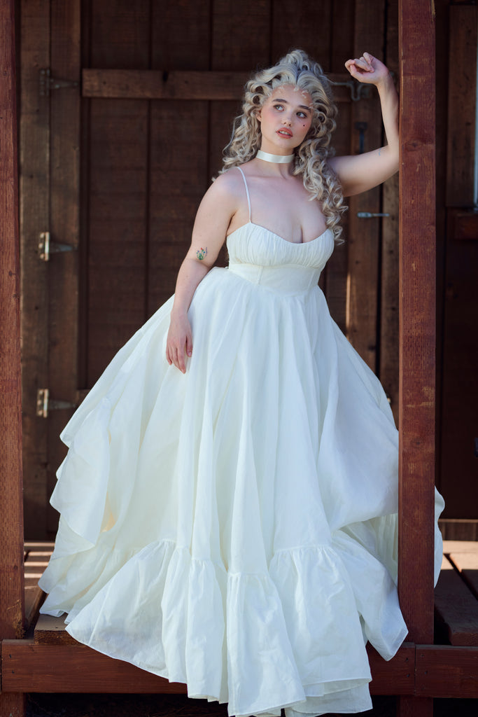 The Ivory Organdy Destination Gown – Selkie