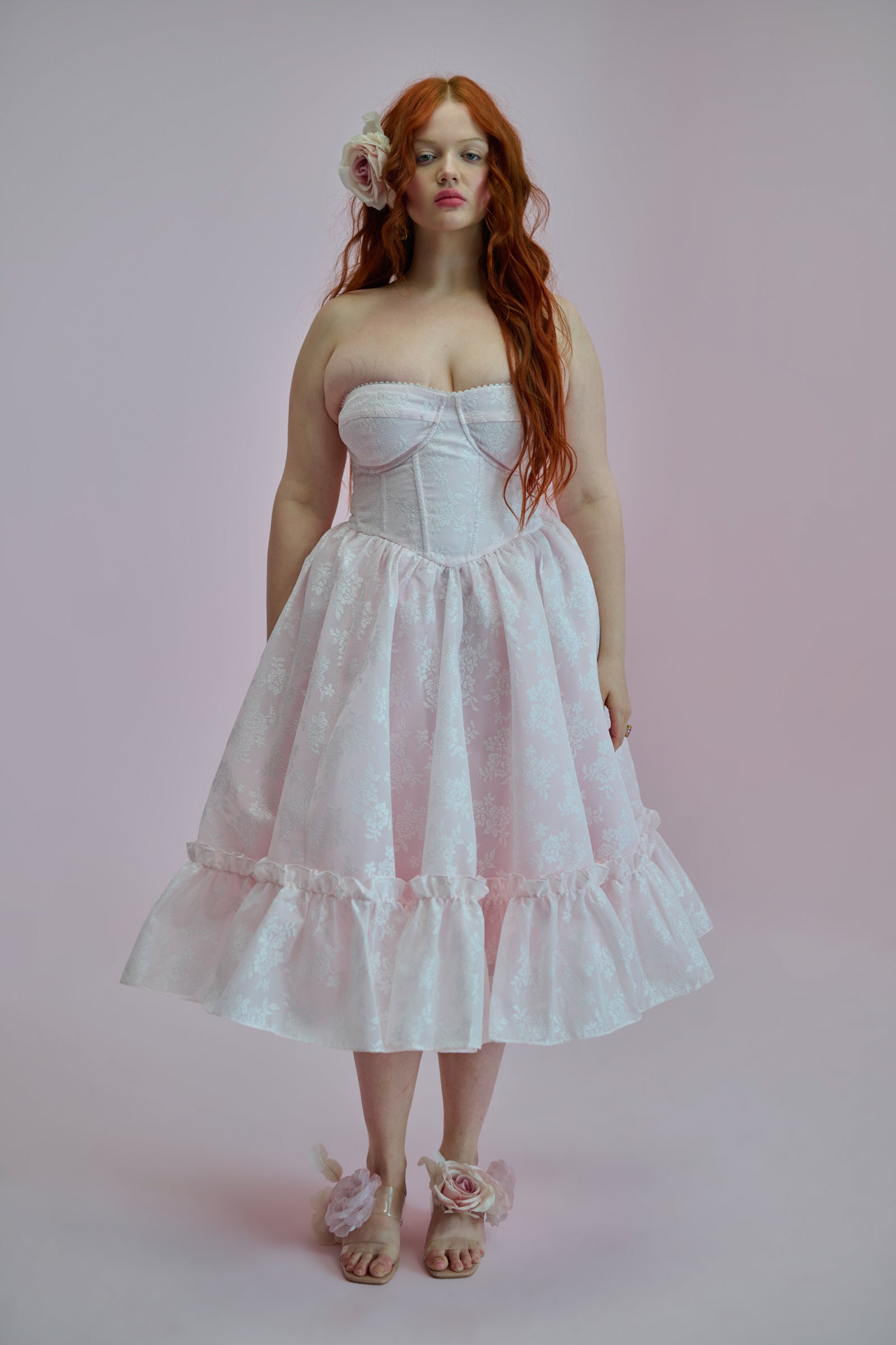 The Pink Lace Bonbon Dress – Selkie