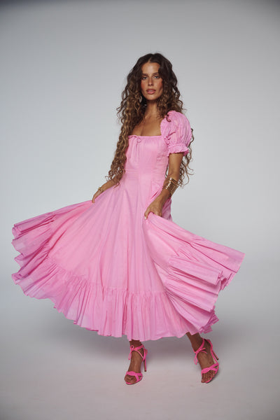 hot pink selkie dress Selkie Pink Puff Dress by Selkie