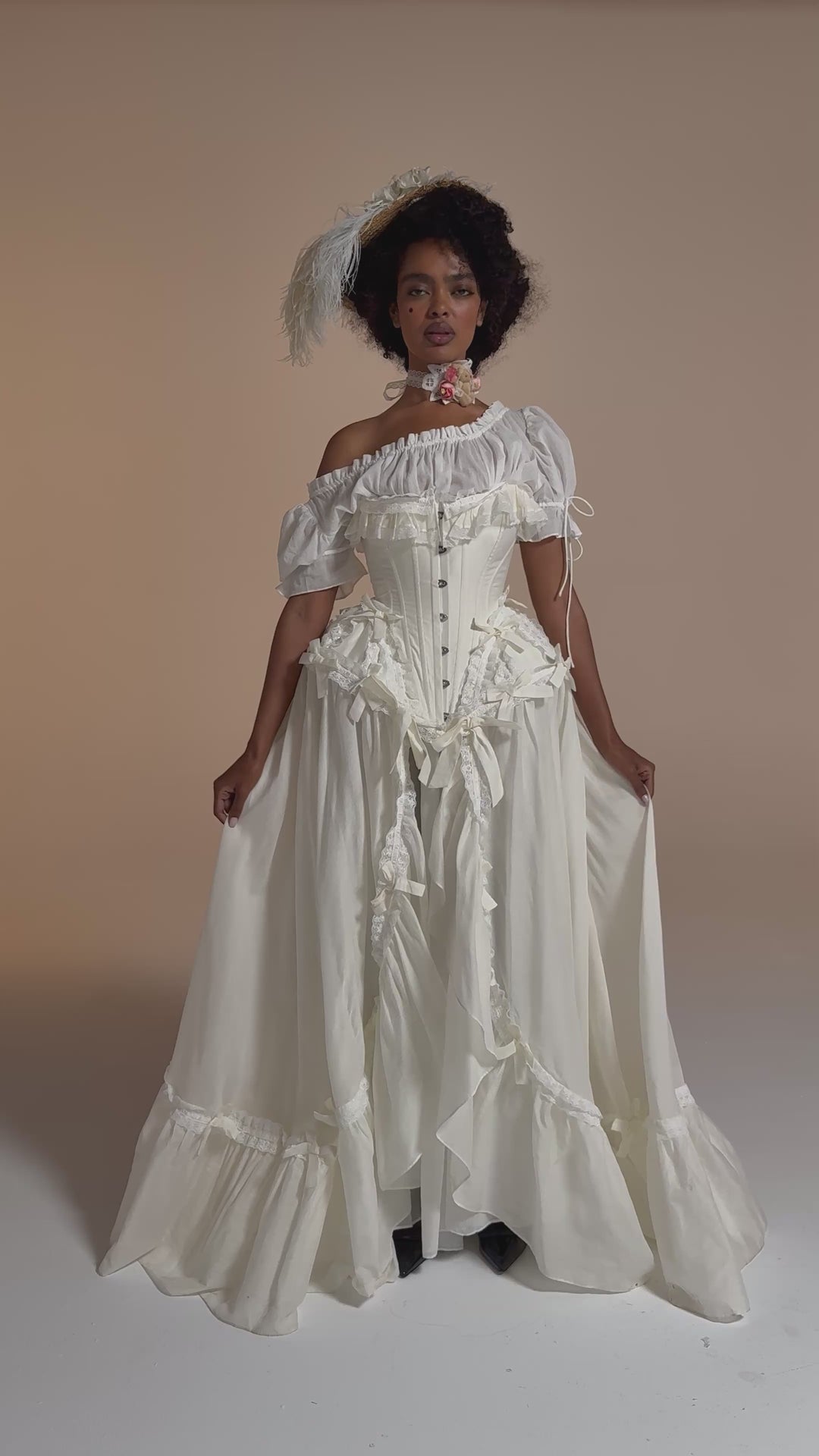 fitted lace wedding dress The Ivory Gossamer Gown – Selkie