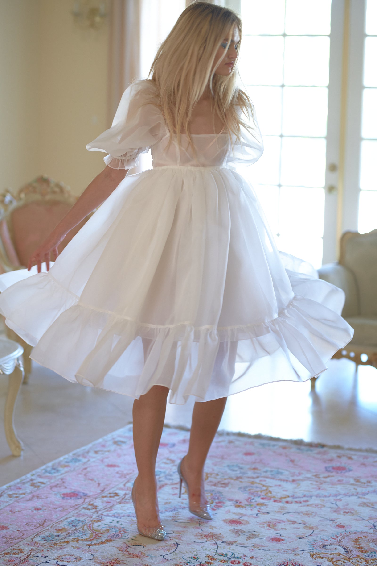 The Ivory French Puff Dress – Selkie