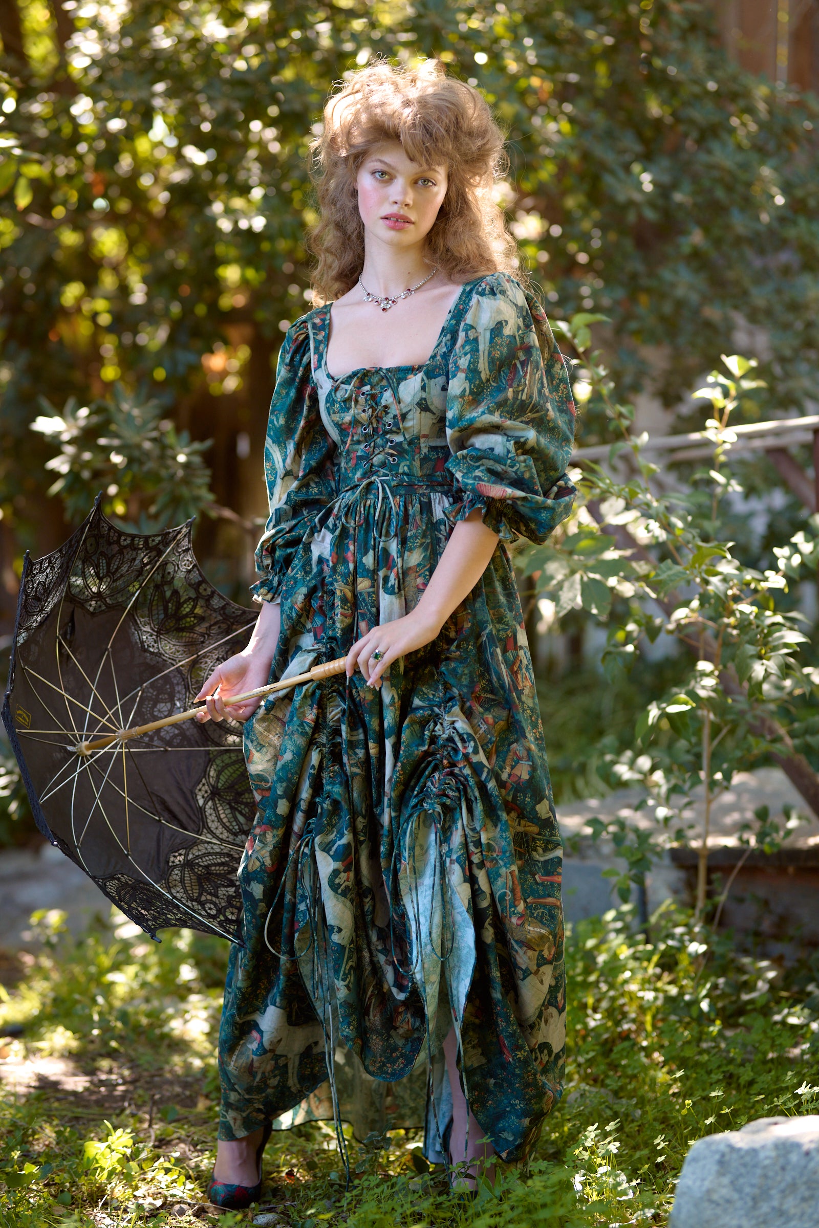 Tapestry underbust corset  Fairytale dress, Corset fashion