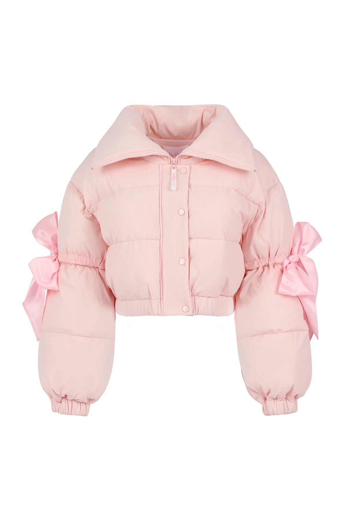 Pink bow coat hotsell