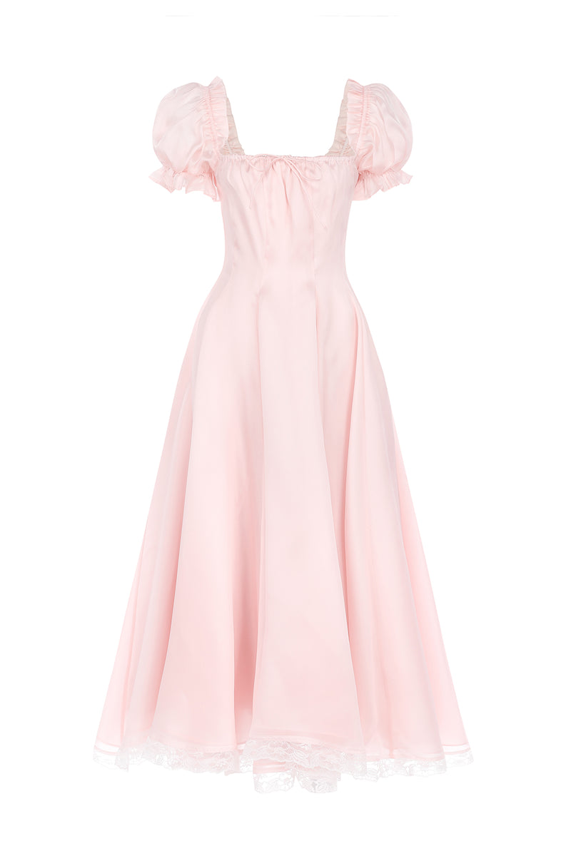 The Peach Fuzz Garden Party Dress – Selkie